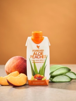 FOREVER ALOE PEACHES – nektar aloesowy o smaku brzoskwini (330 ml)